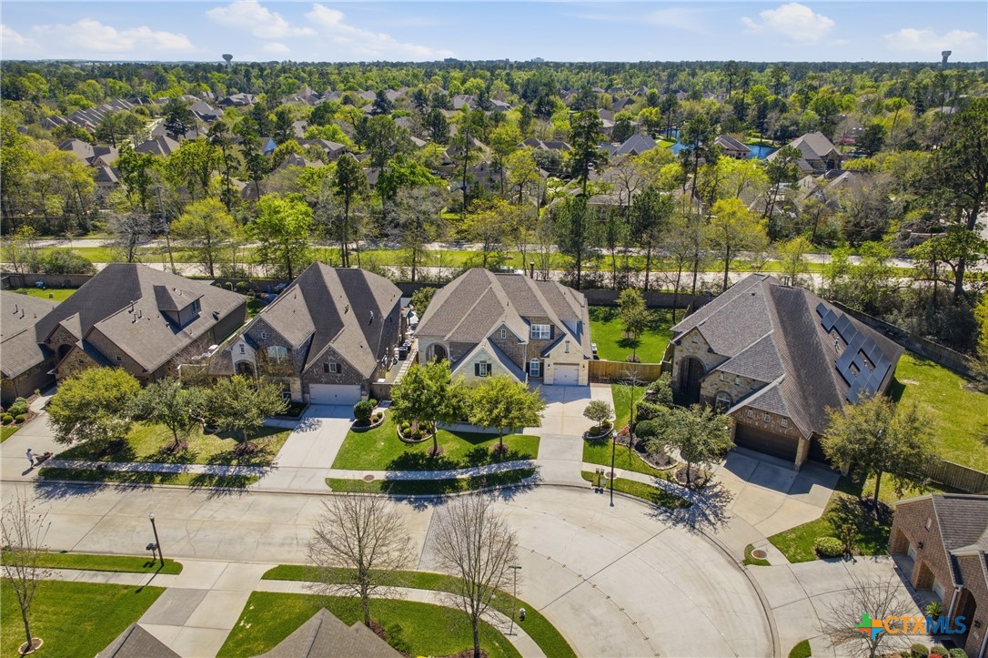 2427 Anderson Point Lane Spring, TX 77388 - Photo 41 of 47 an aerial view of a house with a swimming pool and outdoor space