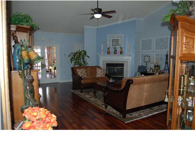 660 Territory Lane Crestview, FL 32536 - Photo 4 of 15 a living room with furniture a fireplace and a potted plant