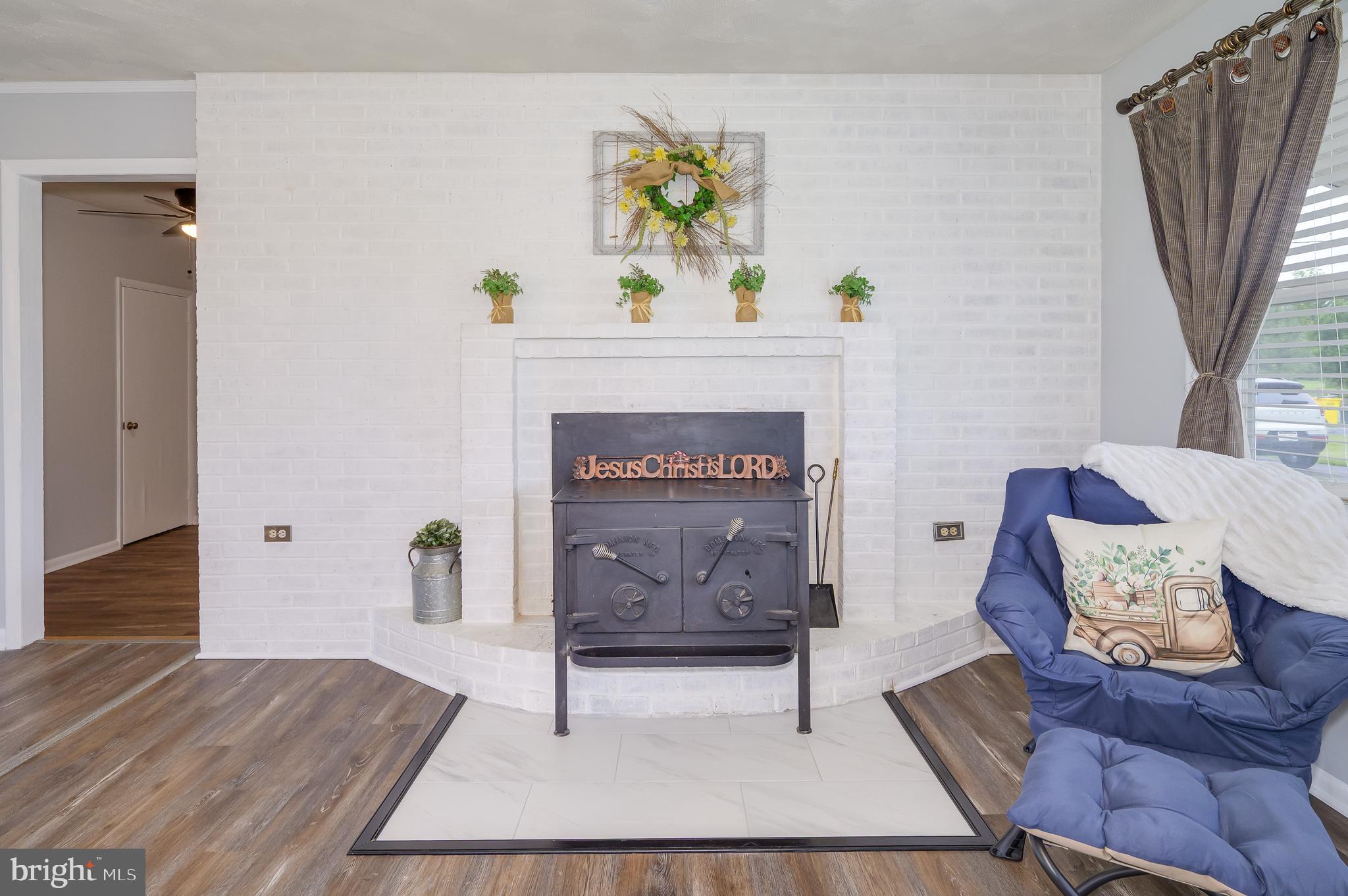 1267 Dominion Road Gerrardstown, WV 25420 - Photo 21 of 66 Fireplace with woodstove insert