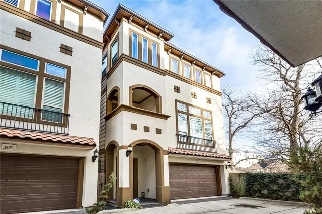 a front view of a building with a street