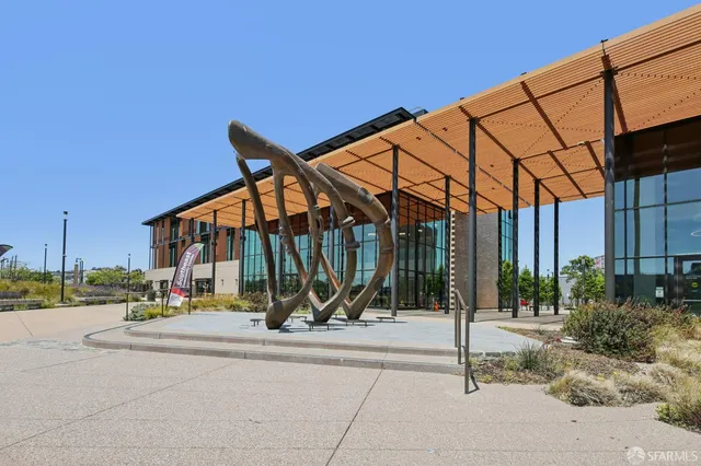 a view of park with a patio