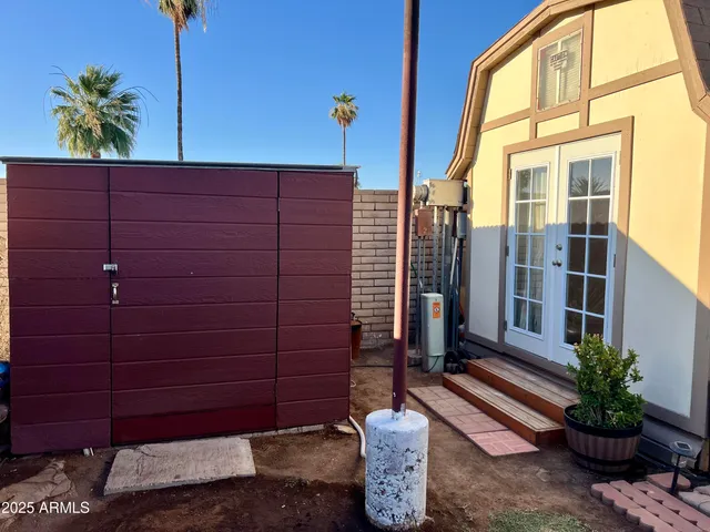 a view of a potted plants next to a building