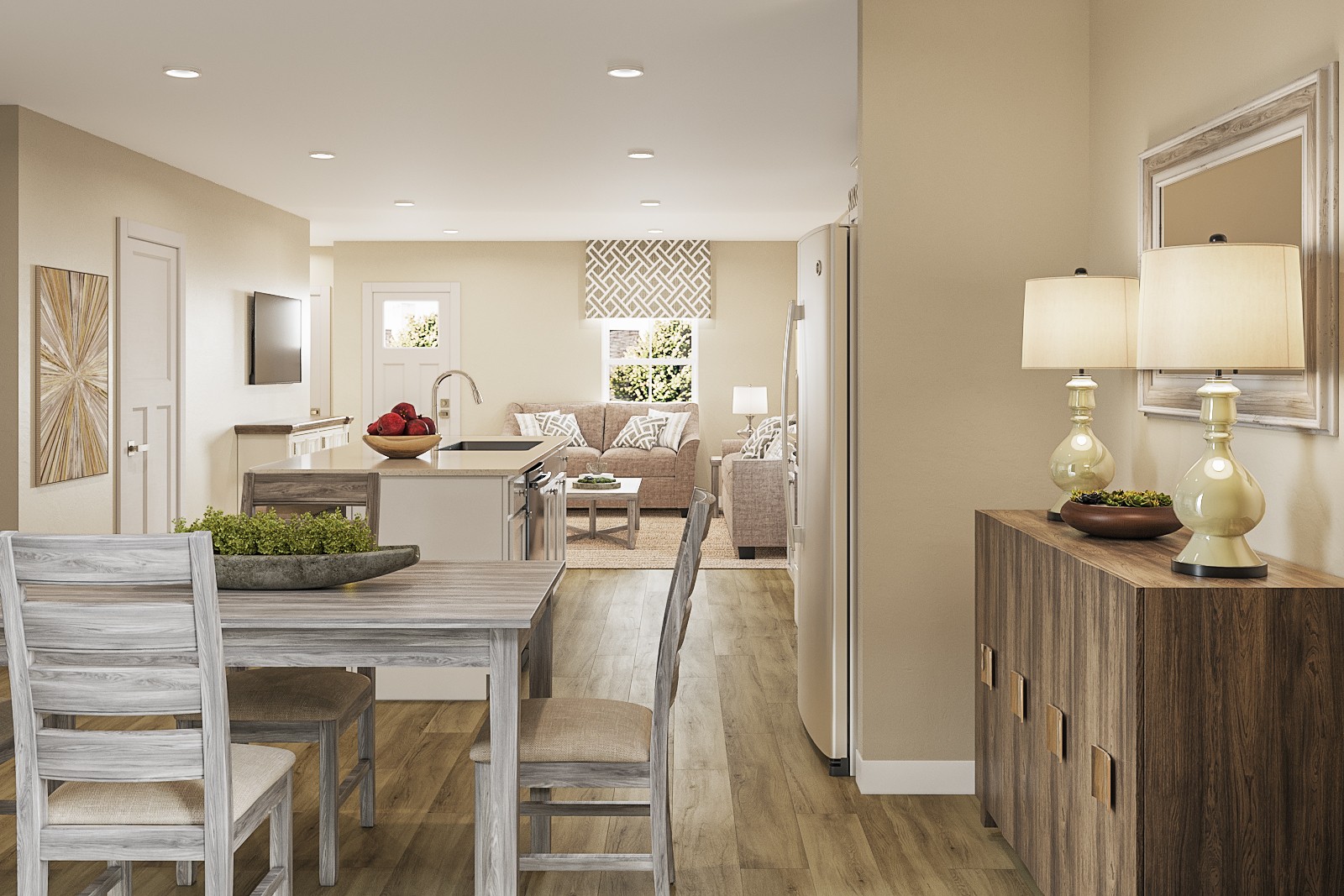 607 Streamview Drive White House, TN 37188 - Photo 3 of 21 a view of a dining room with furniture and wooden floor