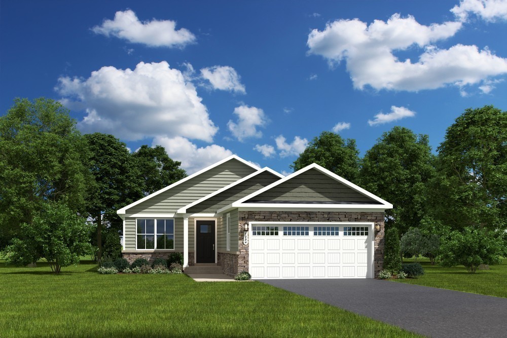 607 Streamview Drive White House, TN 37188 - Photo 7 of 21 a front view of house with yard and green space