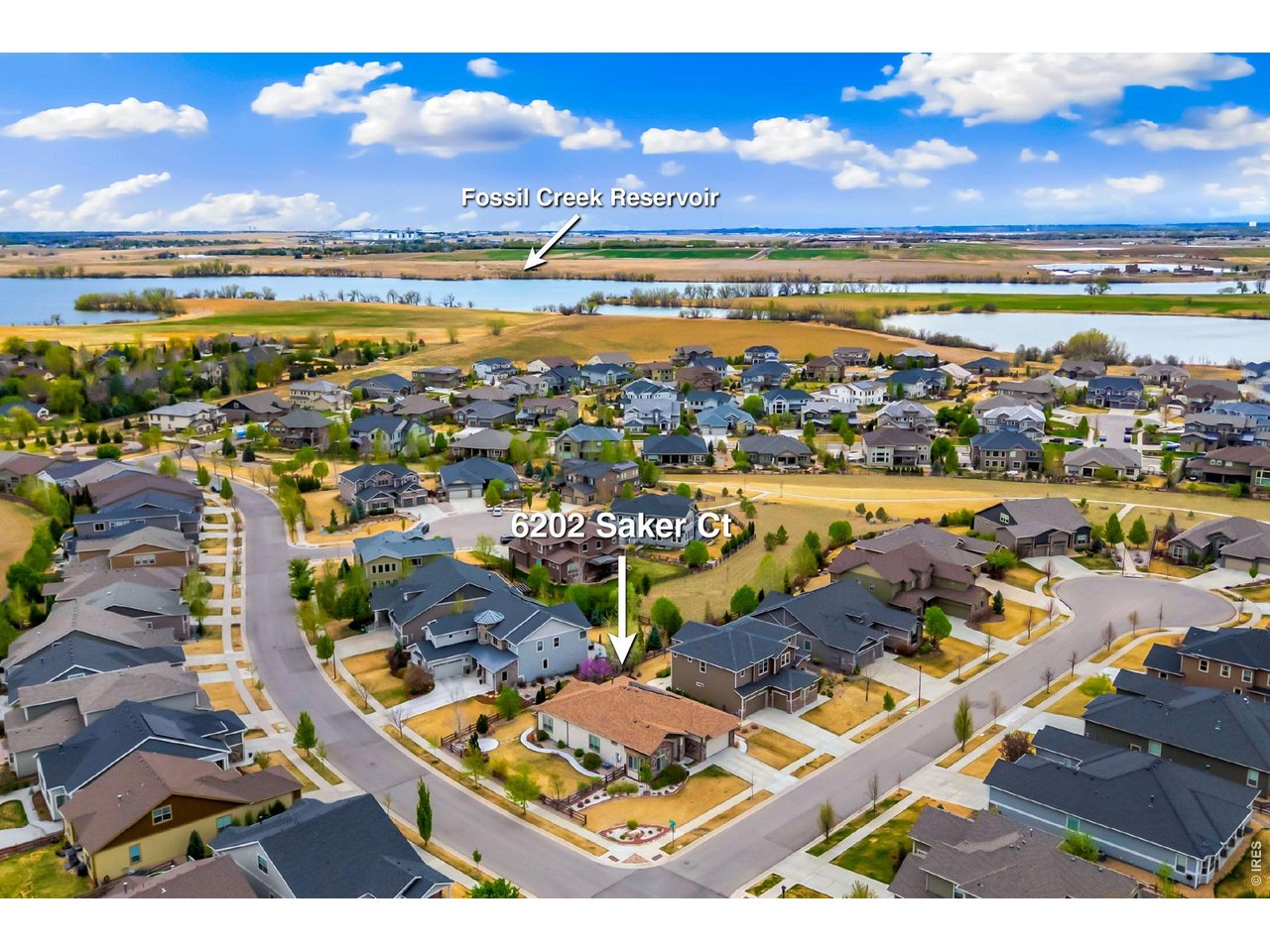 6202 Saker Court Fort Collins, CO 80528 - Photo 47 of 50 Aerial View of Neighborhood
