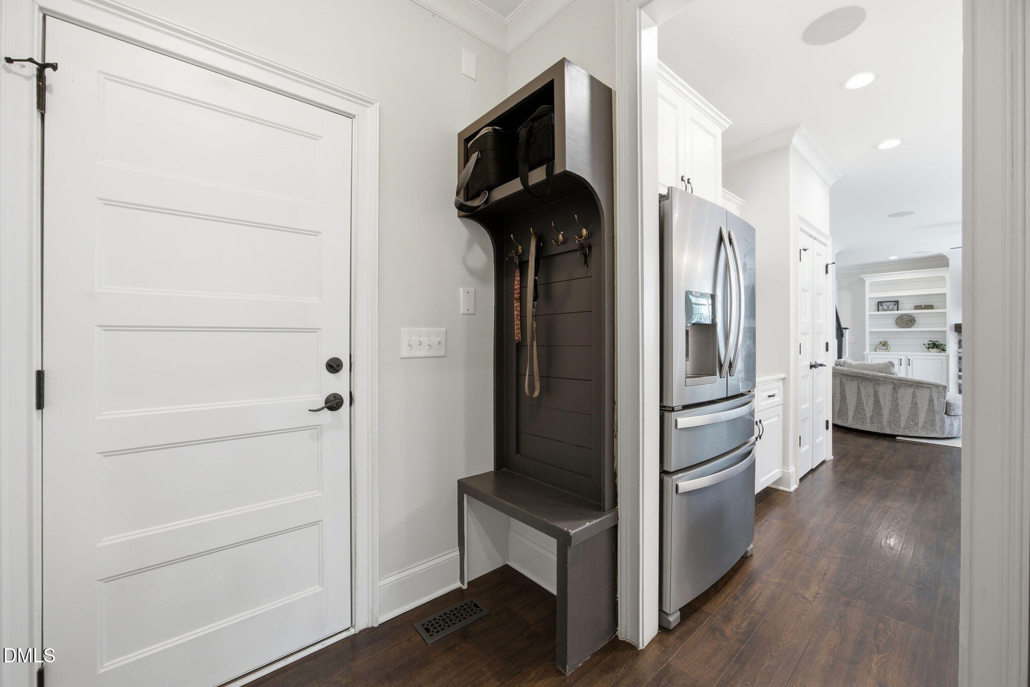 211 Long Street Fuquay-Varina, NC 27526 - Photo 14 of 38 a view of hallway with wooden floor