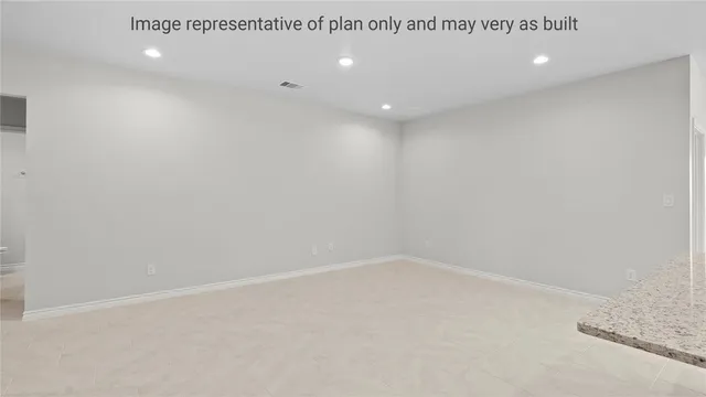 a view of an empty room