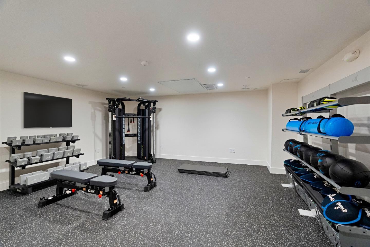 1853 Almaden Road, Unit 509 San Jose, CA 95125 - Photo 14 of 16 a view of a room with gym equipment