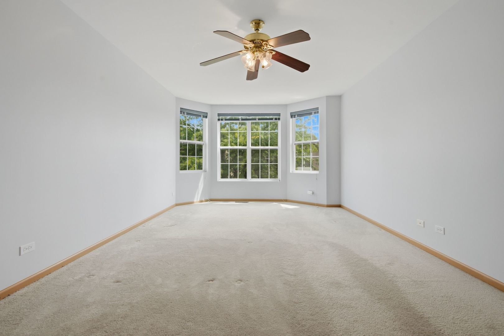 1758 Edith Lane Aurora, IL 60504 - Photo 15 of 28 an empty room with chandelier fan and windows