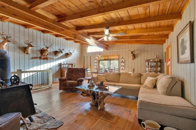 an aerial view of residential house with outdoor space
