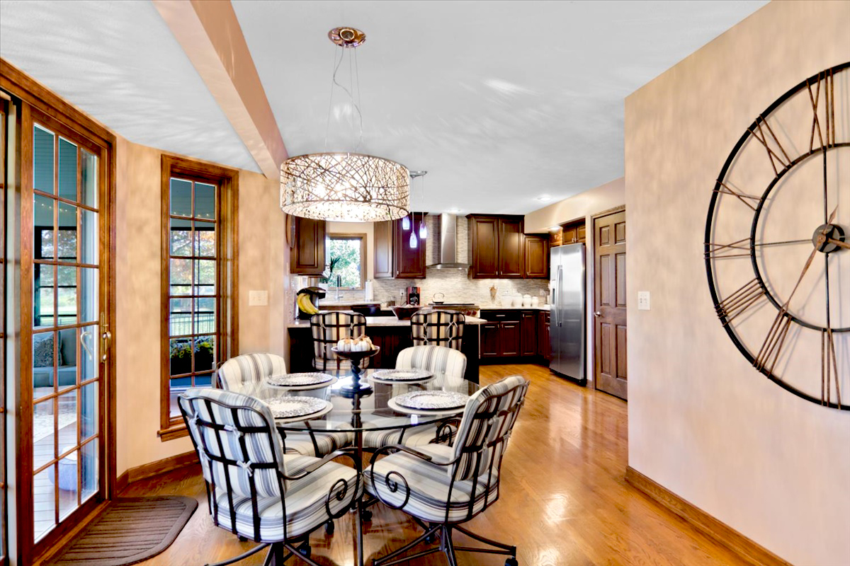 20379 Cedar Avenue Downs, IL 61736 - Photo 43 of 97 a view of a dining room with furniture window and wooden floor