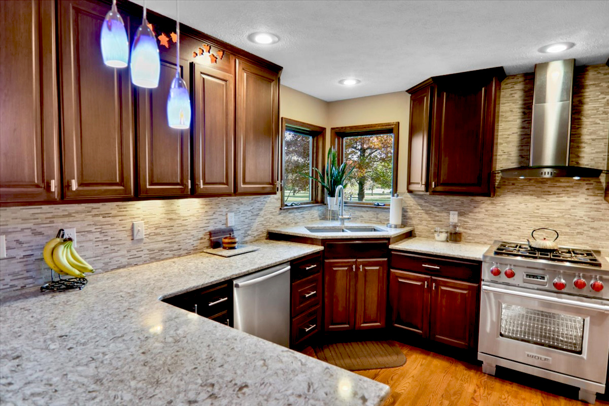 20379 Cedar Avenue Downs, IL 61736 - Photo 46 of 97 a kitchen with stainless steel appliances granite countertop a sink stove and cabinets