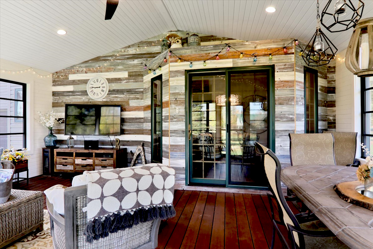 20379 Cedar Avenue Downs, IL 61736 - Photo 54 of 97 a living room with furniture fireplace and flat screen tv
