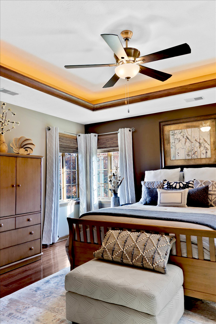 20379 Cedar Avenue Downs, IL 61736 - Photo 56 of 97 a bedroom with a bed and wooden floor