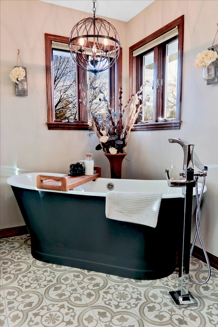 20379 Cedar Avenue Downs, IL 61736 - Photo 60 of 97 a view of a dining room with furniture and chandelier