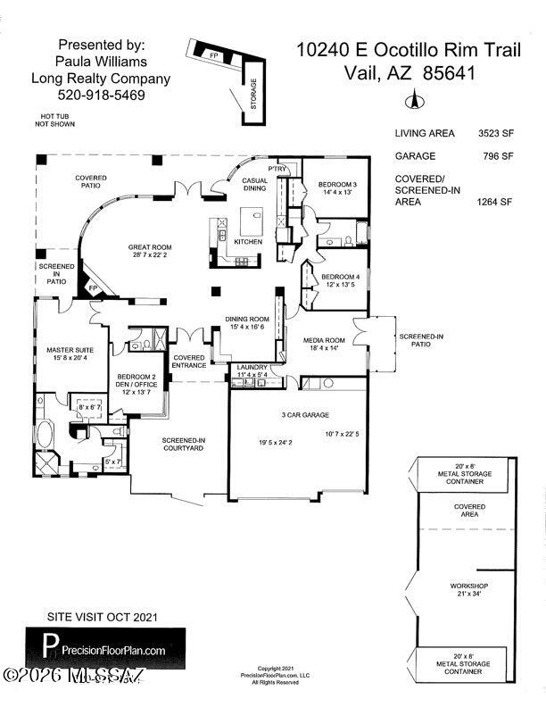 10240 East Ocotillo Rim Trail Vail, AZ 85641 - Photo 41 of 41 Floor Plan