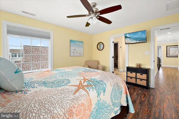 a view of a city with an ocean view