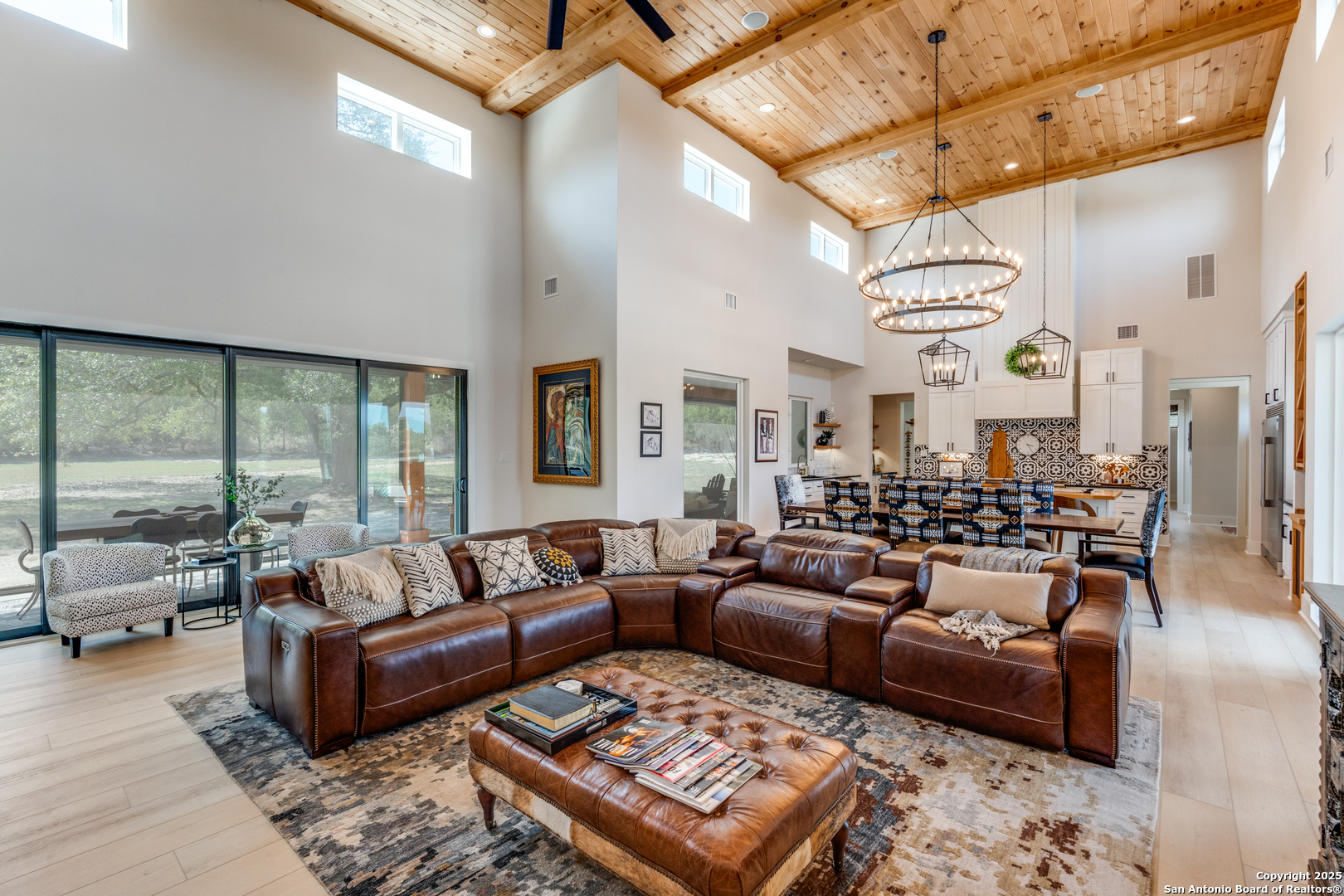 130 Saga Street Spring Branch, TX 78070 - Photo 15 of 49 a living room with furniture and a large window