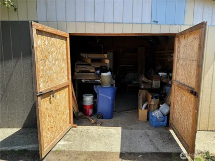 a view of storage and utility room