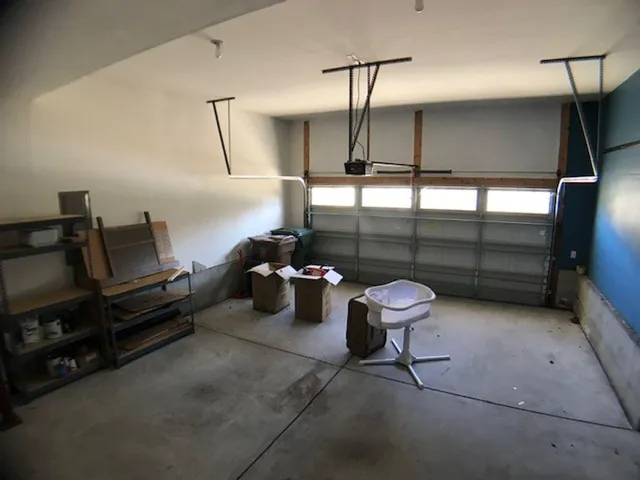 a room with gym equipment