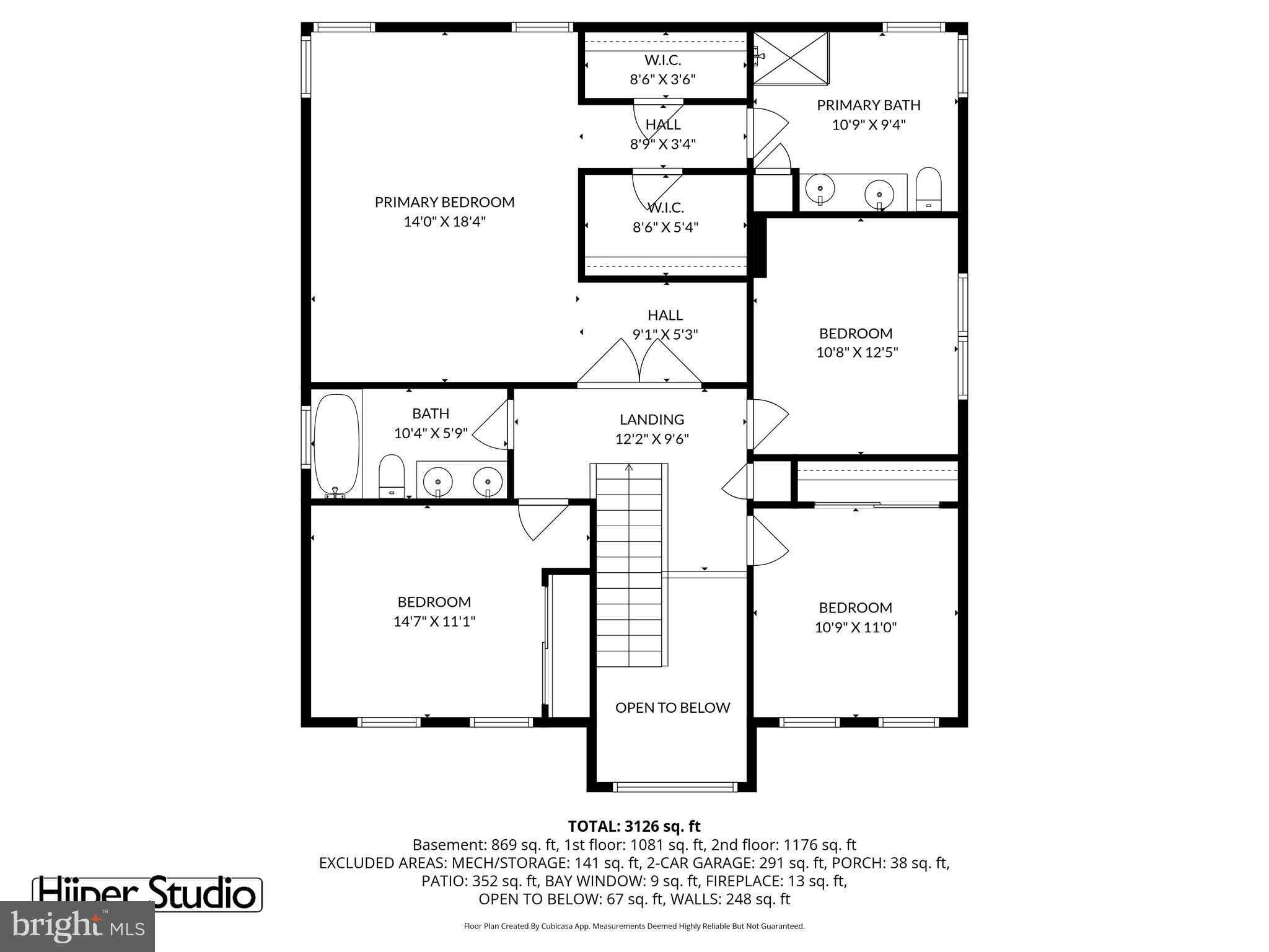 1327 Murray Downs Way Reston, VA 20194 - Photo 67 of 70 Upper-level Floorplan