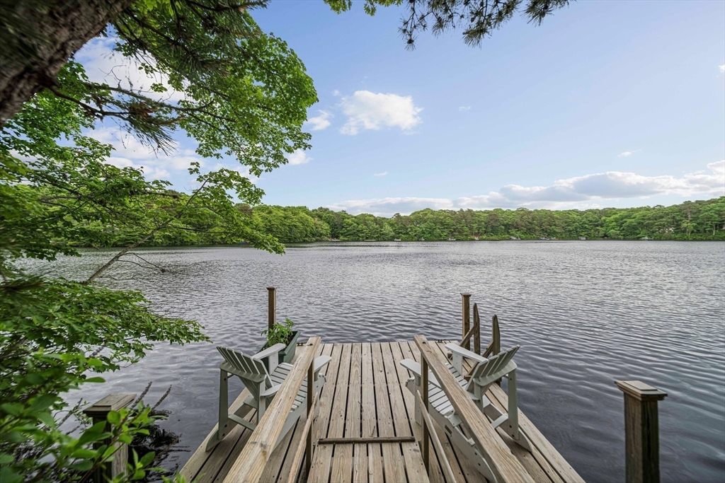 74 Fells Pond Road Mashpee, MA 02649 - Photo 28 of 36 a view of a lake with sitting area