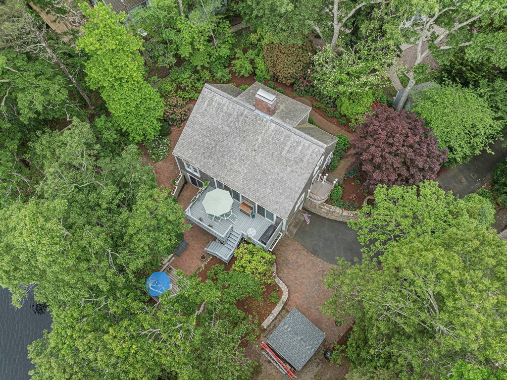 74 Fells Pond Road Mashpee, MA 02649 - Photo 32 of 36 an aerial view of a house