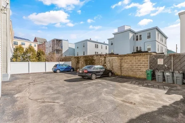 a car parked in front of a house