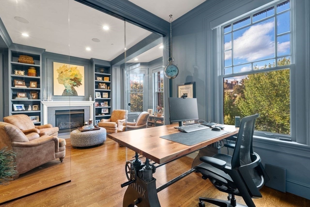 288 Commonwealth Avenue, Unit 3 Boston, MA 02115 - Photo 7 of 25 a view of a dining room with furniture window and outside view