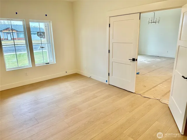 a bathroom with a sink and mirror