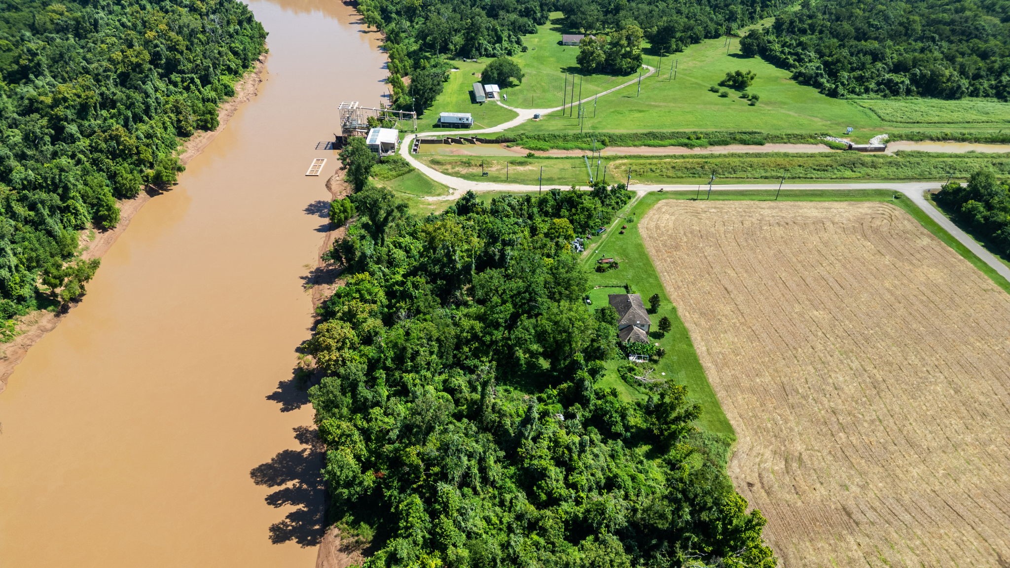 3505 Miller Road Rosharon, TX 77583 - Photo 7 of 15 a view of a yard with plants and large trees