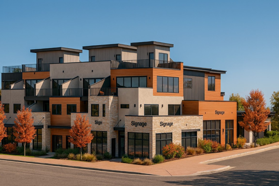 1010 Yampa Street, Unit R5 Steamboat Springs, CO 80487 - Photo 3 of 5 South View - Fall Photorealistic Rendering