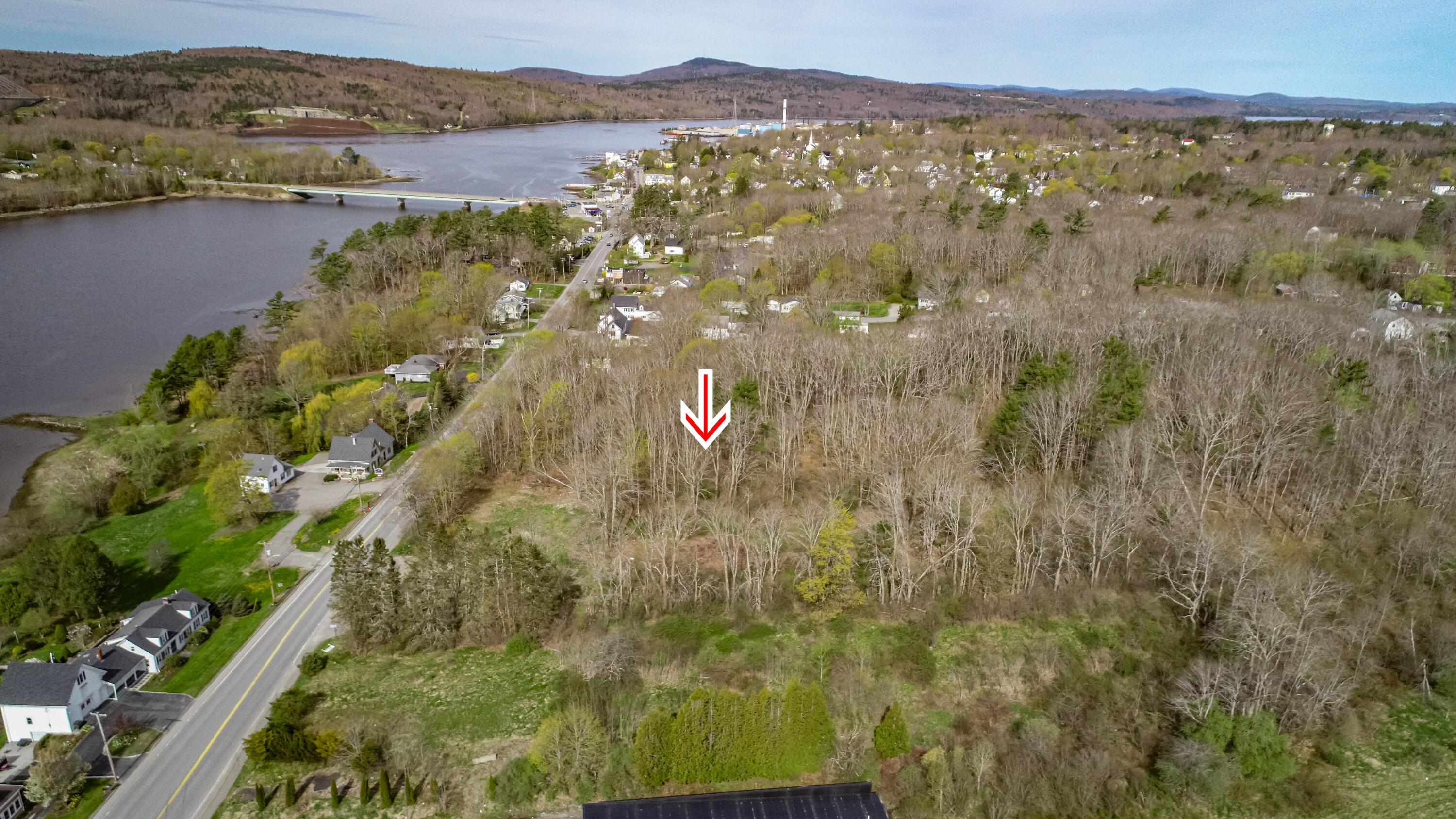 Bucksport land US Rt 1 aerials