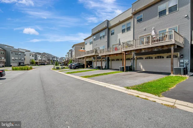 a view of a building with a street