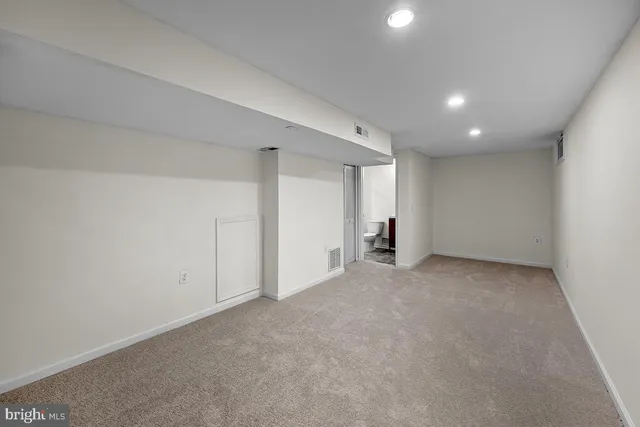 a view of an empty room