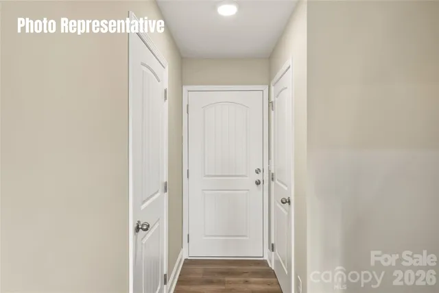 a view of hallway with stairs