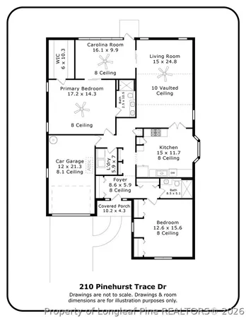 $369,000 | 210 Pinehurst Trace Drive, Pinehurst, NC 28374