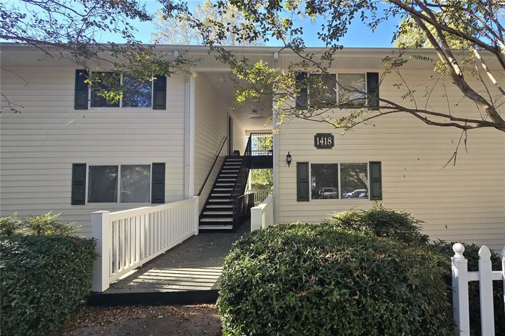 1418 Foxhall Lane Southeast, Unit 8 Atlanta, GA 30316 - Photo 13 of 50 an aerial view of a house with wooden fence