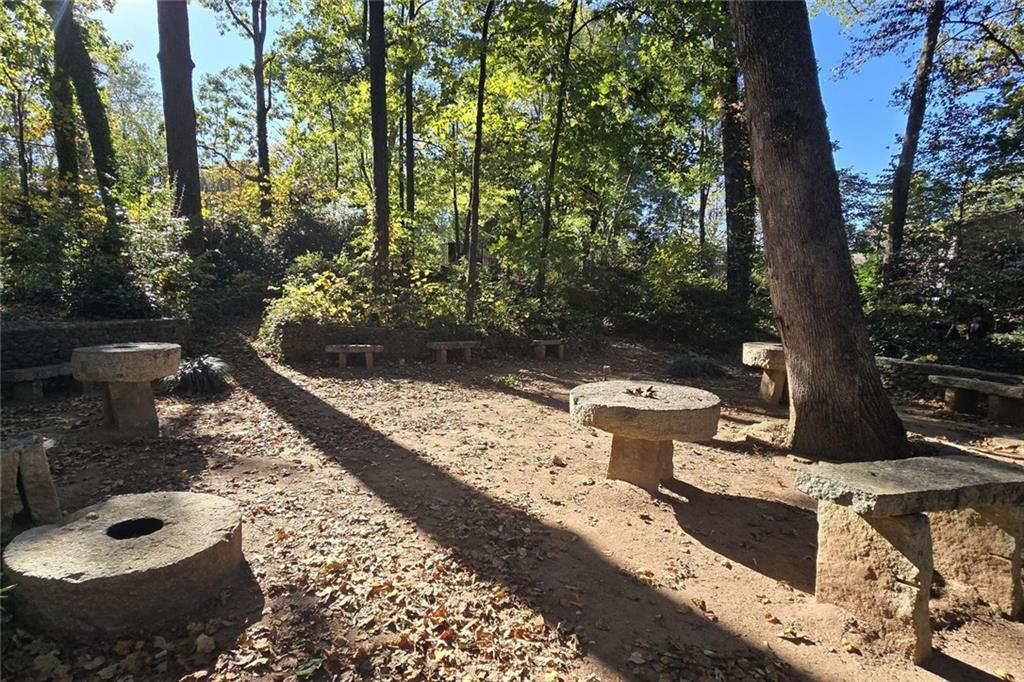 1418 Foxhall Lane Southeast, Unit 8 Atlanta, GA 30316 - Photo 31 of 41 a view of a yard with plants and trees