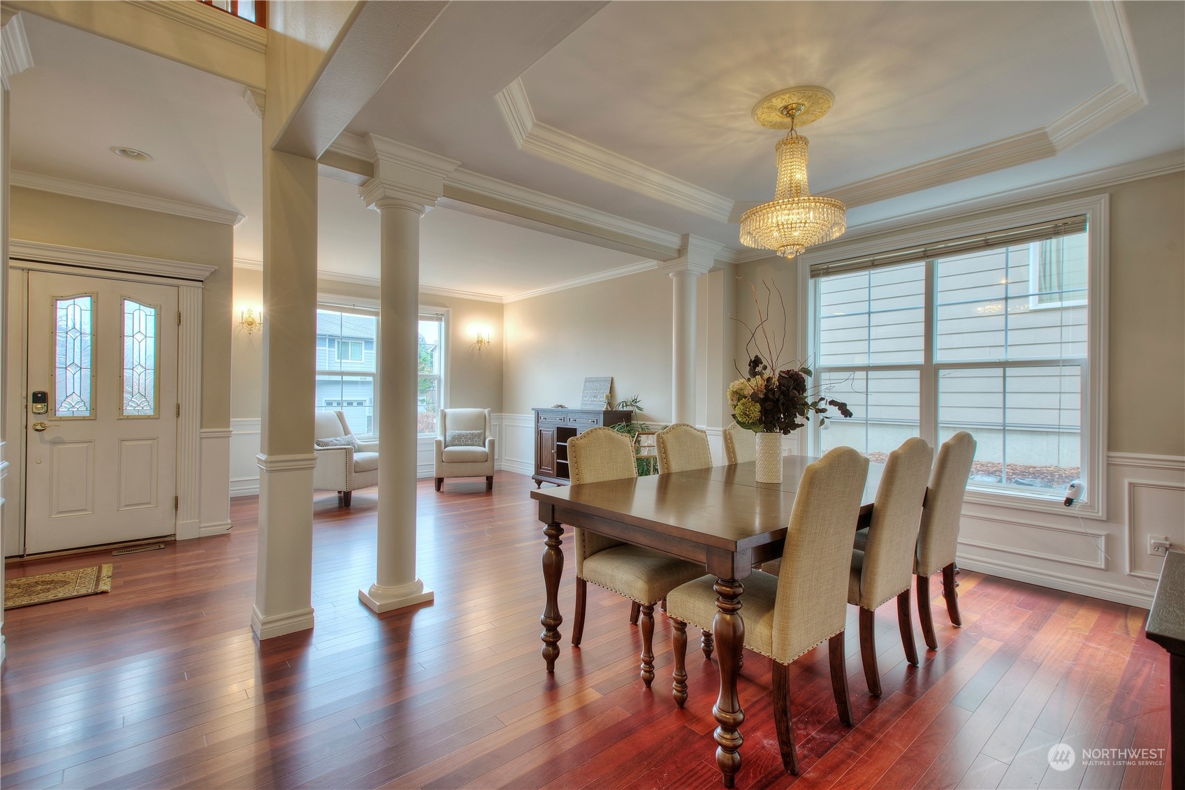 1013 R Street Northwest Auburn, WA 98001 - Photo 7 of 31 a view of a dining room with furniture window and wooden floor