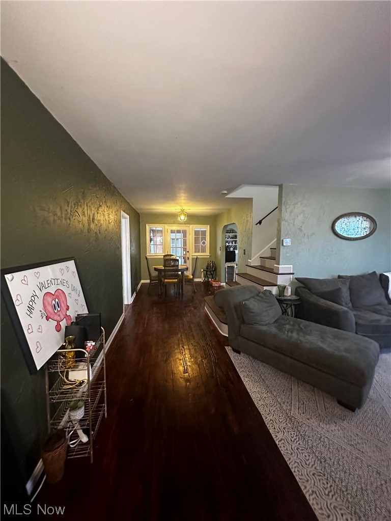 2444 Manchester Road Akron, OH 44314 - Photo 17 of 26 Living room featuring dark wood-type flooring