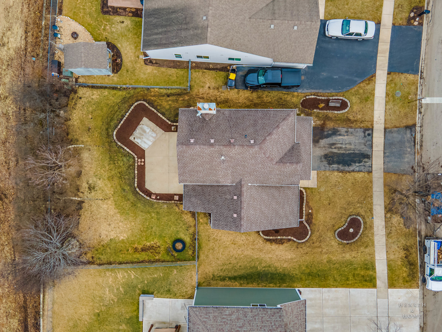 305 Harvest Gate Road Lake In The Hills, IL 60156 - Photo 36 of 36 an aerial view of residential house with outdoor space and a parking lot