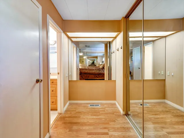 a view of an entryway of a house