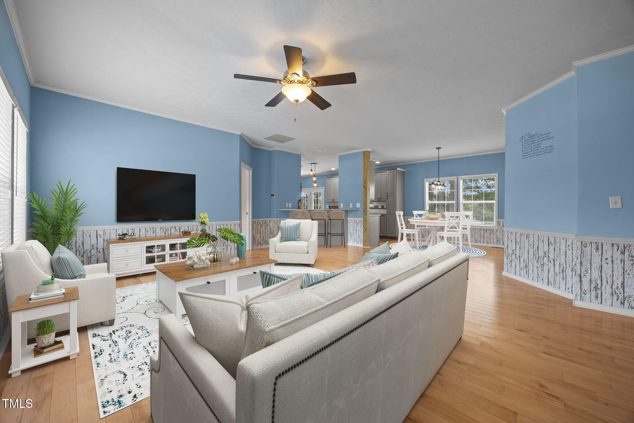 215 Collins Road Lillington, NC 27546 - Photo 3 of 56 53-web-or-mls-Living Room - Eat in Kitch