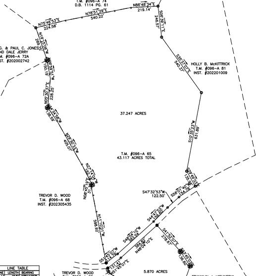 0 Georges Run Road Shawsville, VA 24162 - Photo 20 of 20 Plat - Georges Run