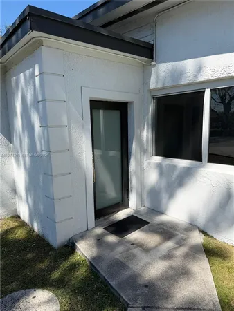 a view of a front door of the house
