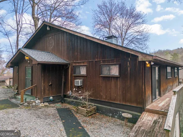 a front view of a house