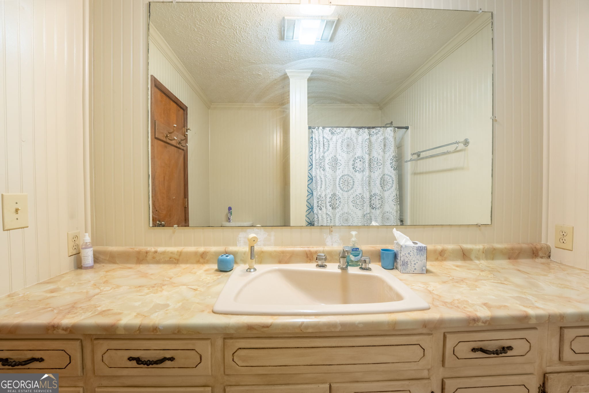 375 Western Way Rabun Gap, GA 30568 - Photo 10 of 51 a bathroom with a sink and a mirror