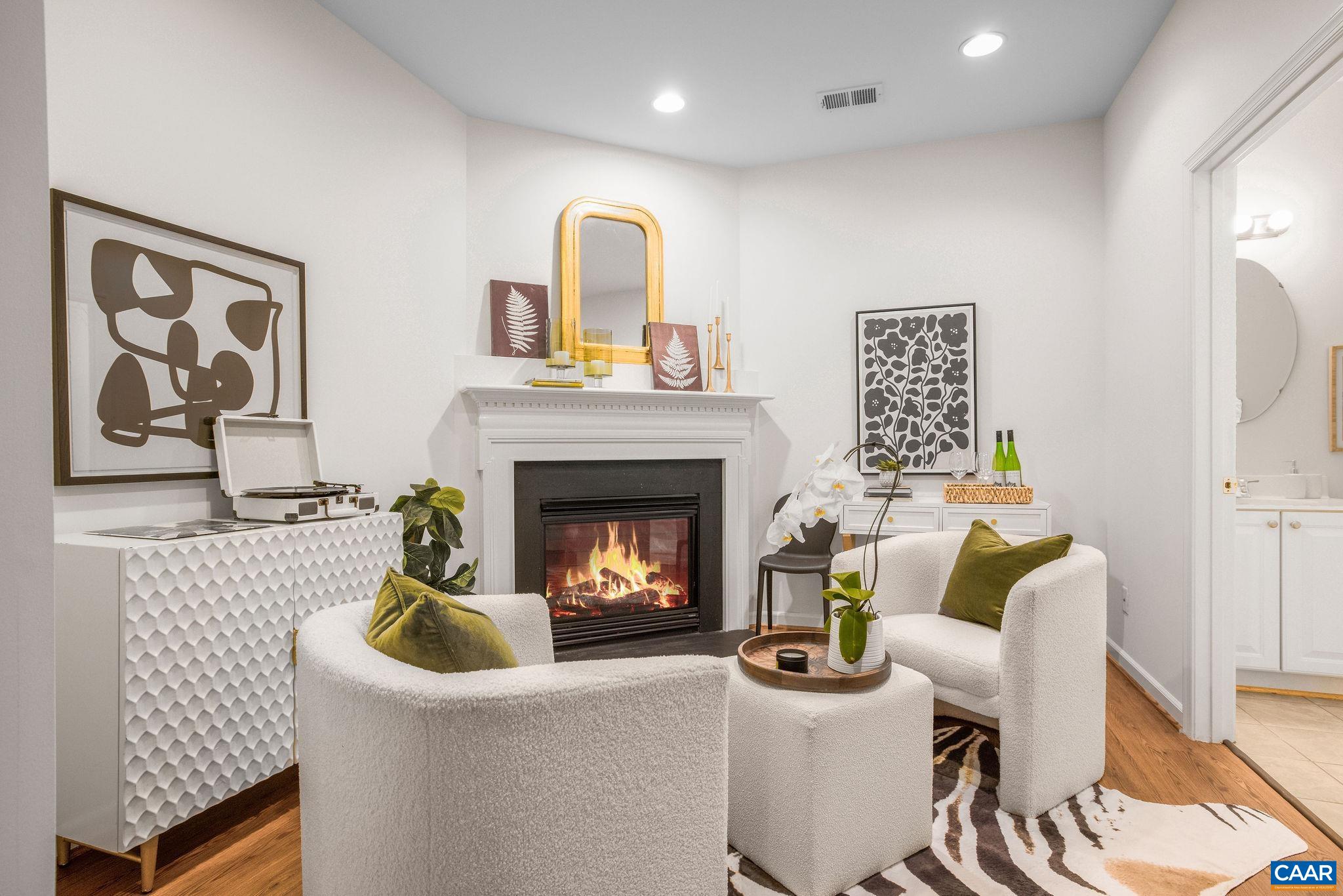 843 Rainier Road Charlottesville, VA 22903 - Photo 6 of 41 a living room with furniture and a fireplace