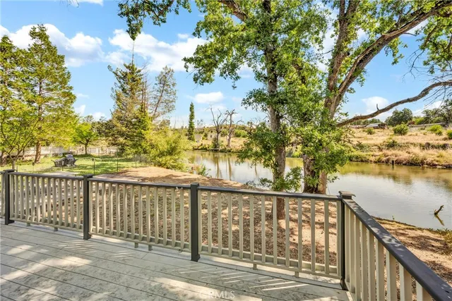 a view of a balcony with city view